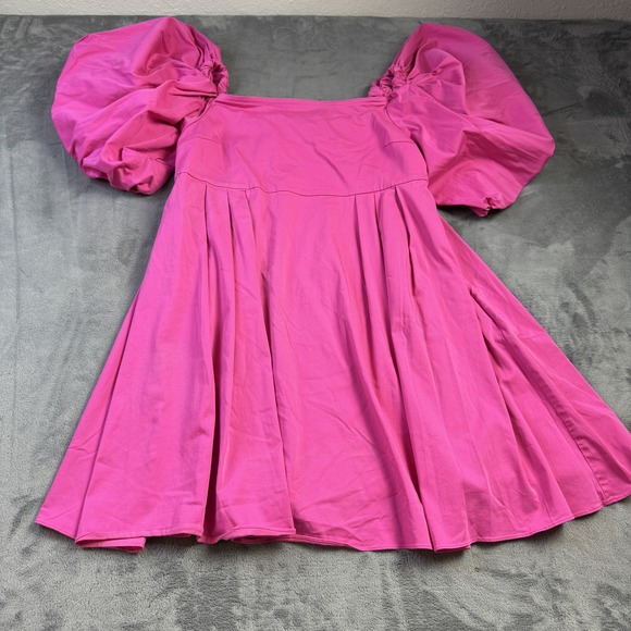 Peter Som Collective Dresses & Skirts - Peter‎ Som Dress Womens 14 Babydoll Pink Puff Sleeve Knee Length Chic Feminine
